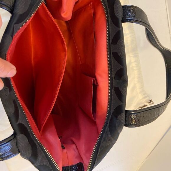 Black coach poppy tote - Picture 9 of 9